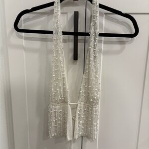 Free People Beaded Halter Top